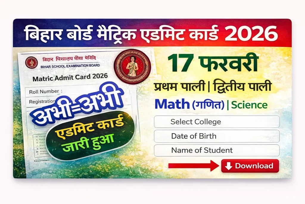 Bihar Board 10th Important Questions 2026: Science & Math VVI Objective