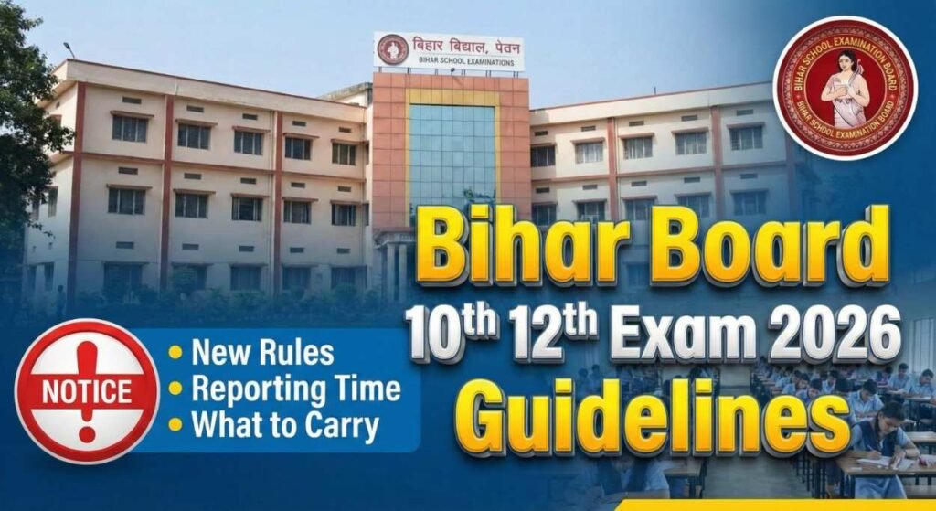 Bihar Board 10th 12th Exam 2026 Guidelines: परीक्षा केंद्र जाने से पहले जान लें ये जरूरी नियम, वरना हो सकते हैं बाहर – Full Updates